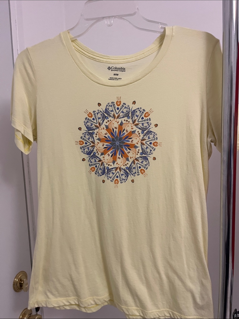 Columbia Short Sleeve Tees — Red, Black, Purple, Cream - Picture 3 of 6